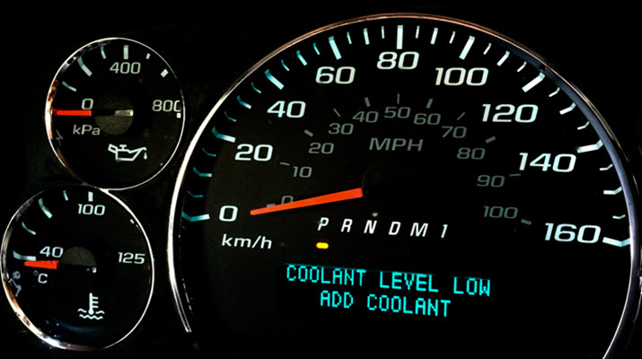 Jaguar Low Coolant Warning