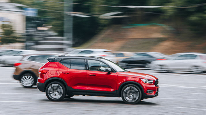 Red Volvo XC40 Car